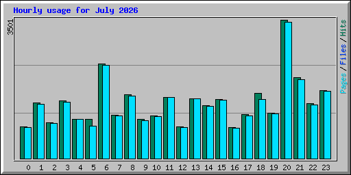 Hourly usage for July 2026